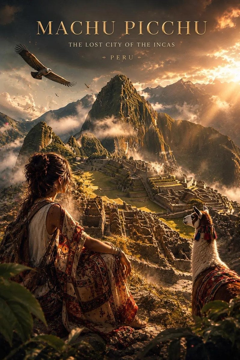 Mythical Journey Cinematic Travel Poster - alternate