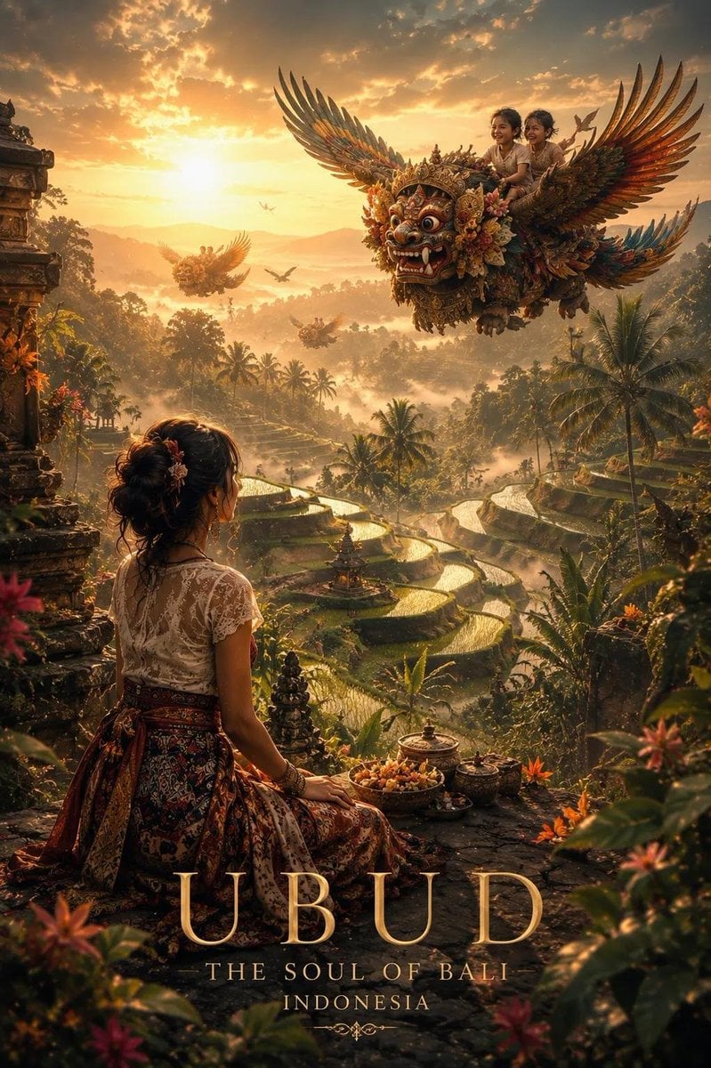 Mythical Journey Cinematic Travel Poster - alternate