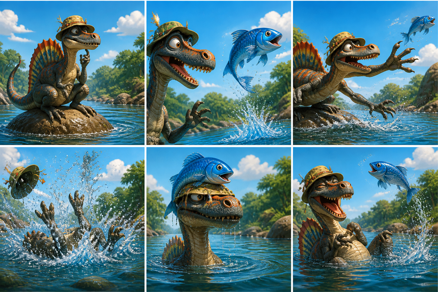 Baryonyx Barry's Fishing Mishap Storyboard