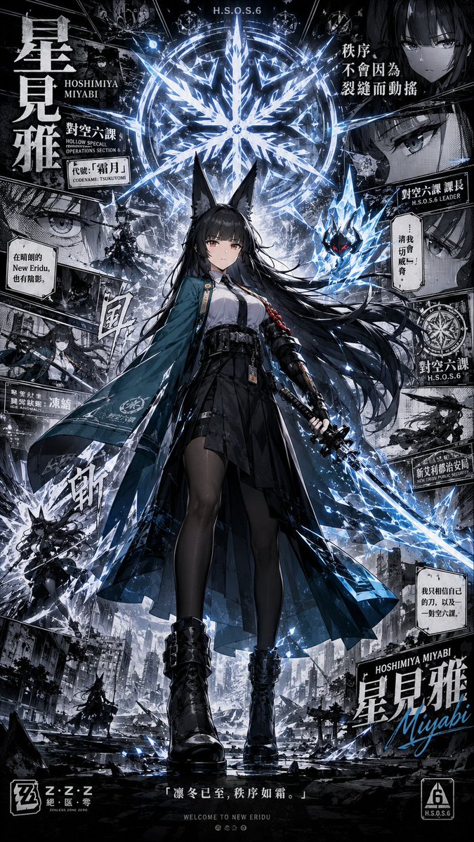 Legendary Character Manga Collage Poster