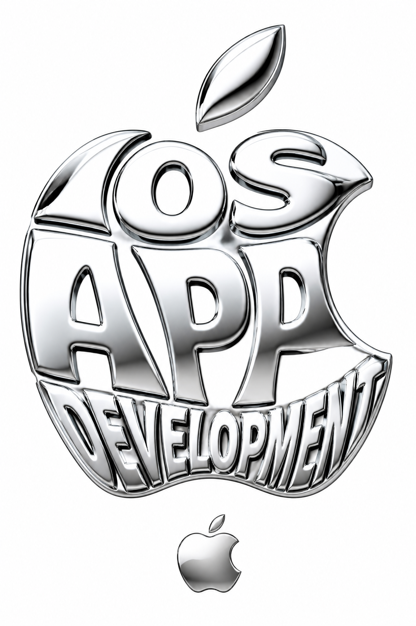 iOS App Development Apple-Shaped Typography