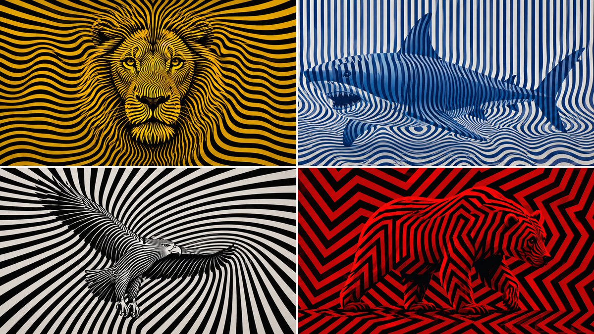 Op Art Latent Emergence