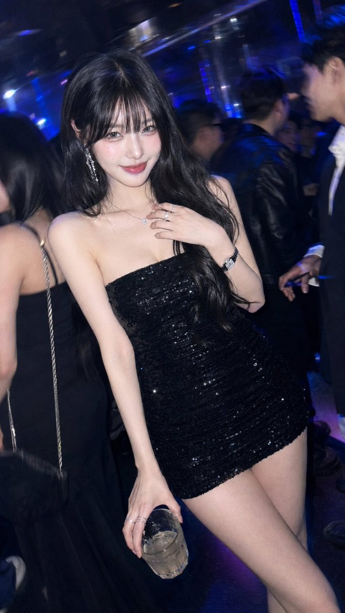 Neon Nightclub Candid: Glossy CCD Flash Portrait