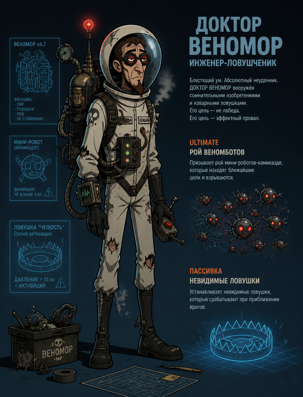 Dr. Venomor: The Gadgeteer Trap Engineer
