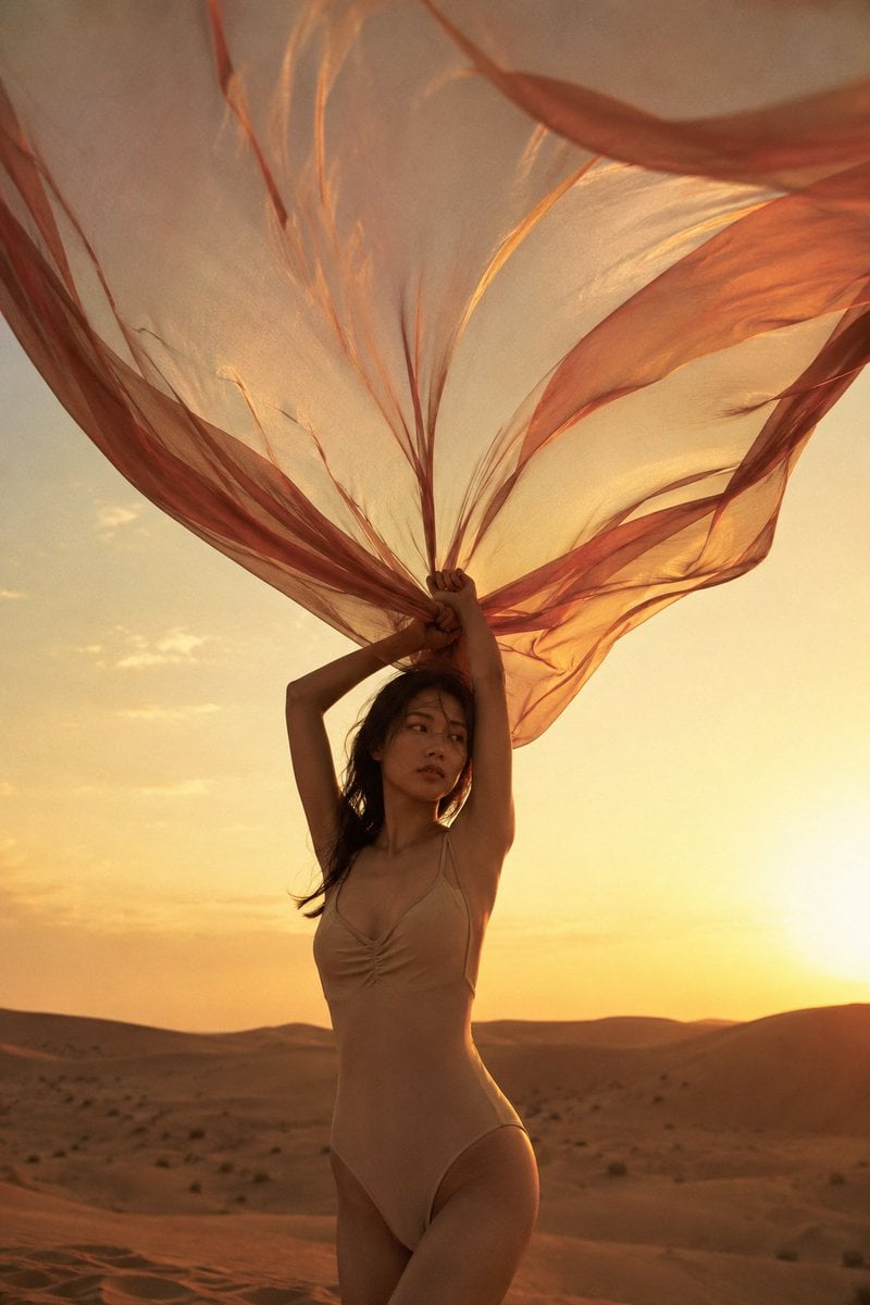 Golden Hour Desert Elegance