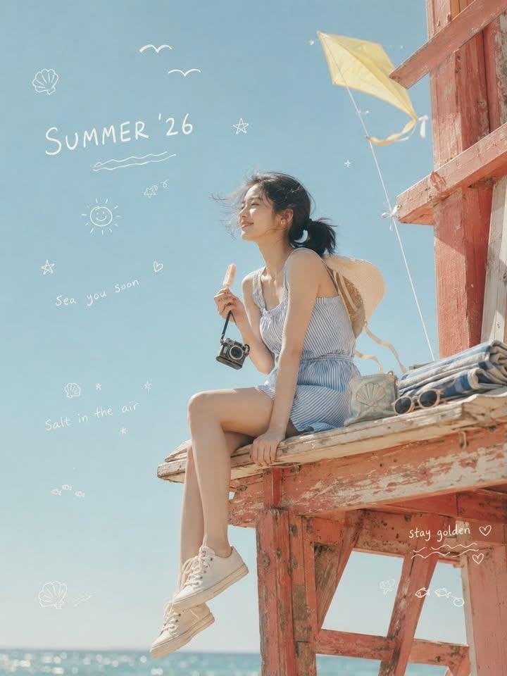 Korean Youth Summer Nostalgia on Vintage Lifeguard Tower