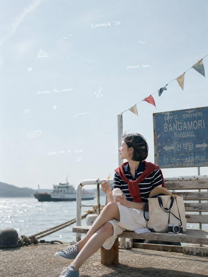 Korean Youth Summer Nostalgia on Vintage Lifeguard Tower - alternate