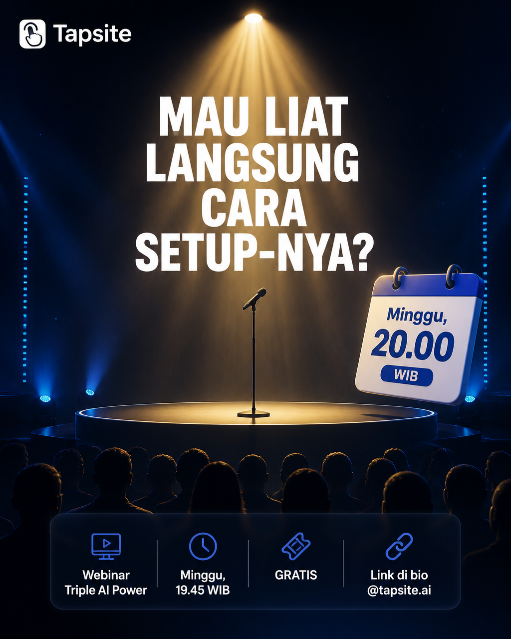 Cinematic Webinar Stage Presentation Visual