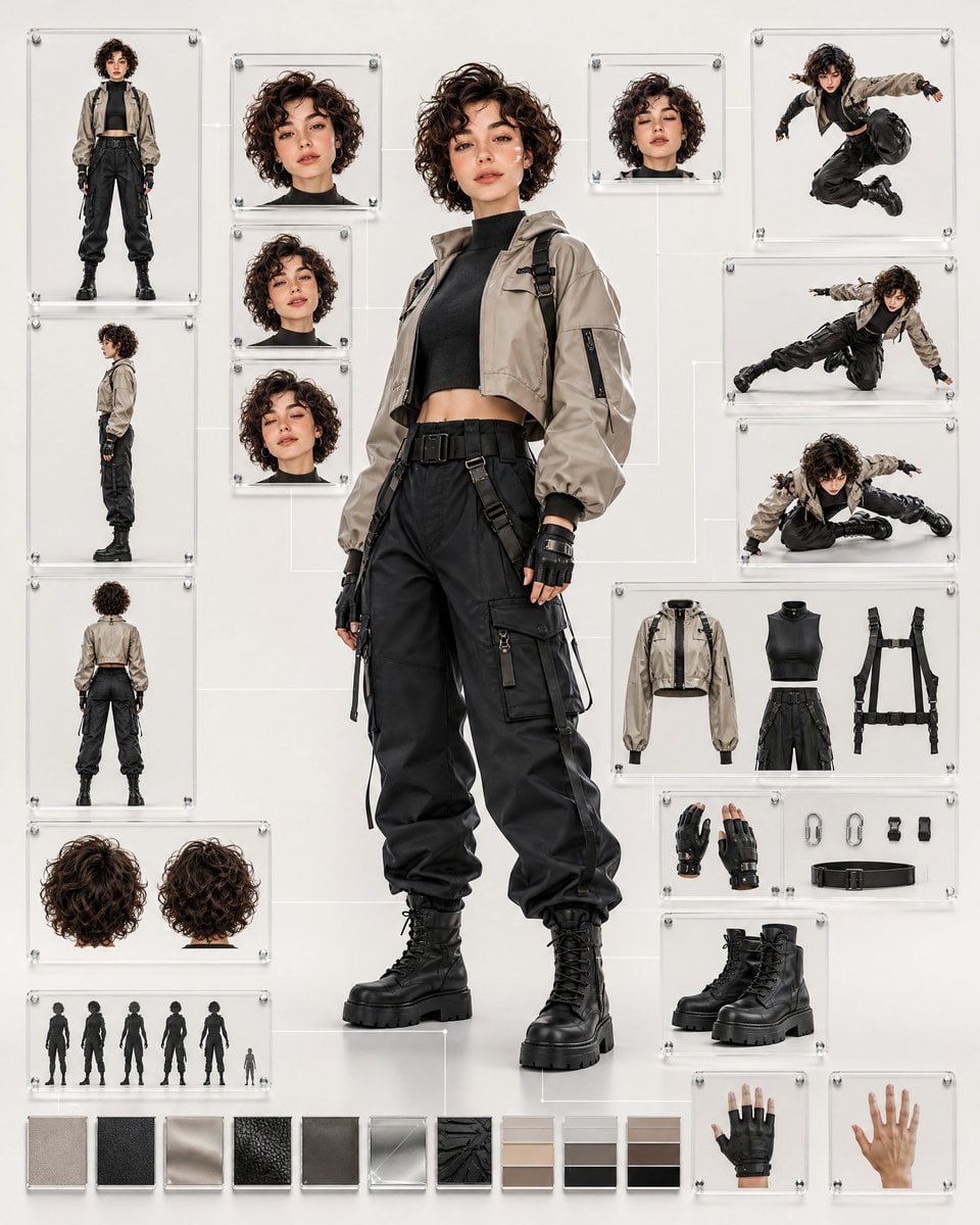 Luxury Industrial Design Character Concept Sheet