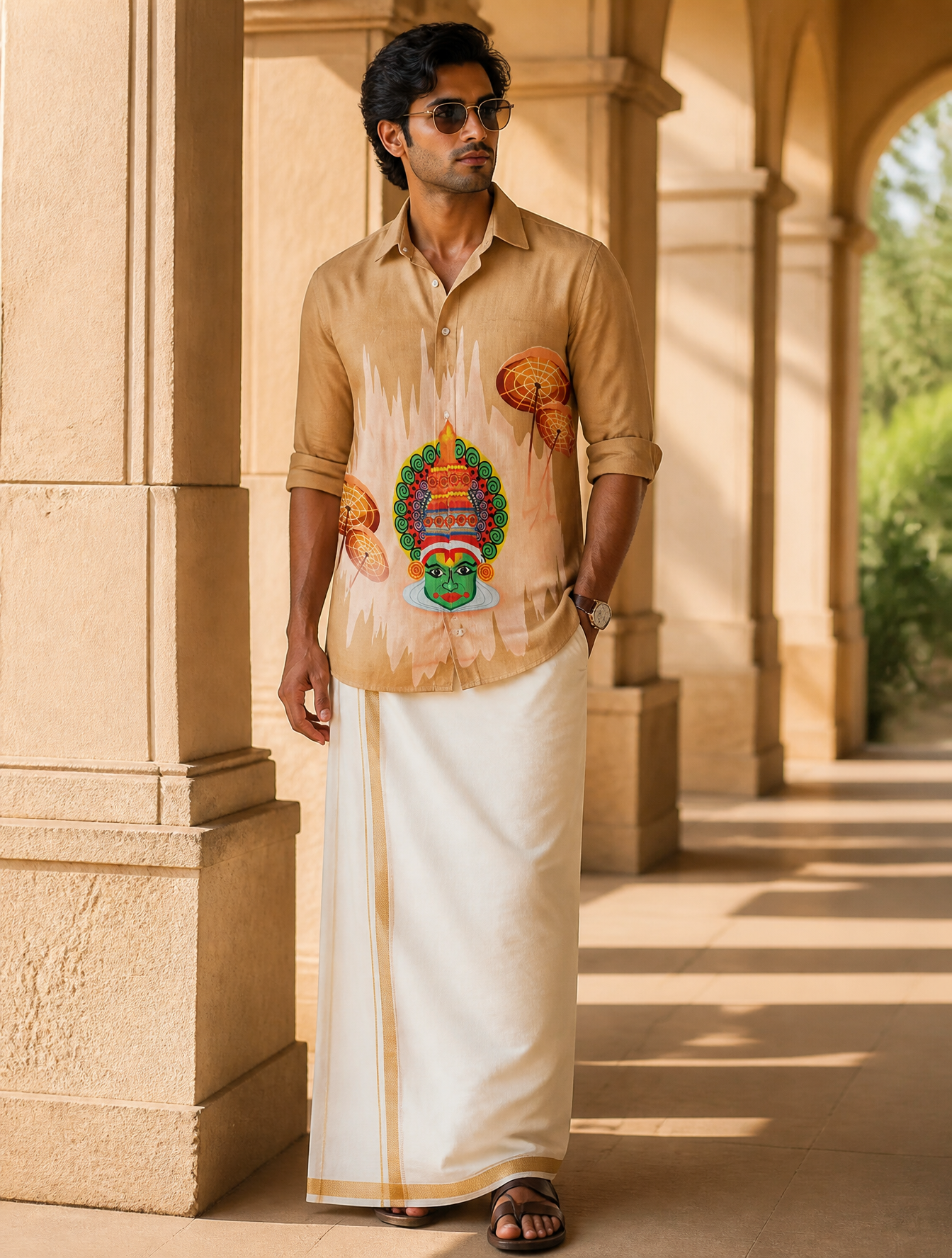 Modern Fusion Linen and Silk Attire