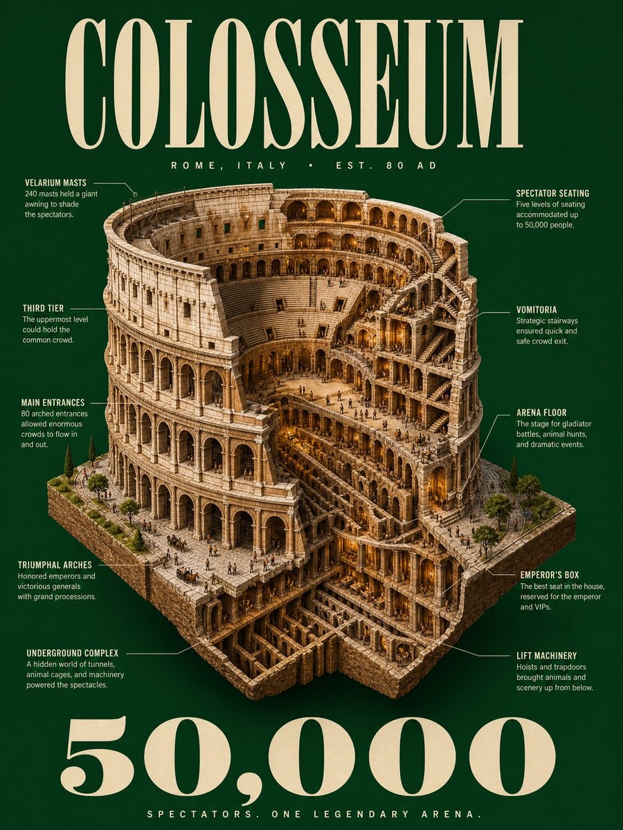 Hyper-Detailed Architectural Cutaway Diorama Poster - alternate