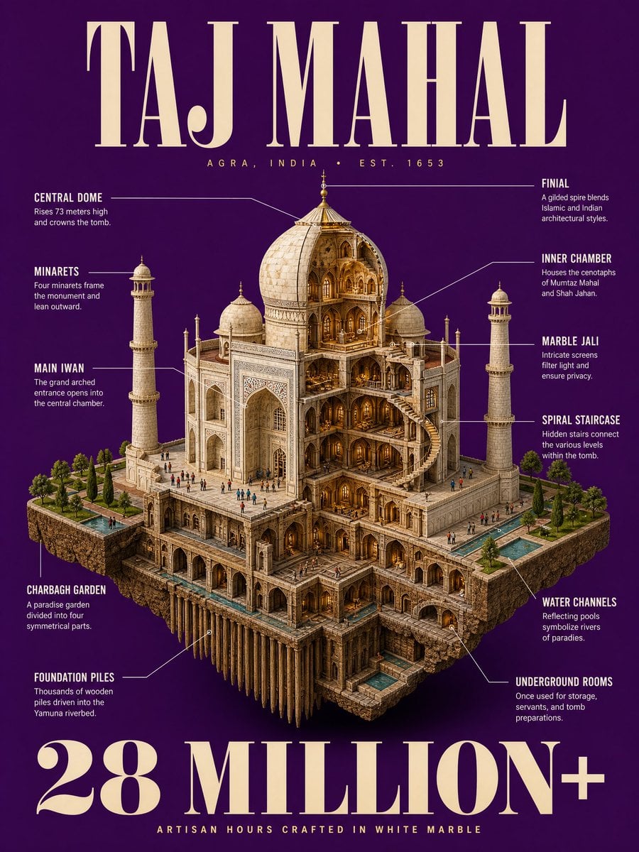 Hyper-Detailed Architectural Cutaway Diorama Poster - alternate