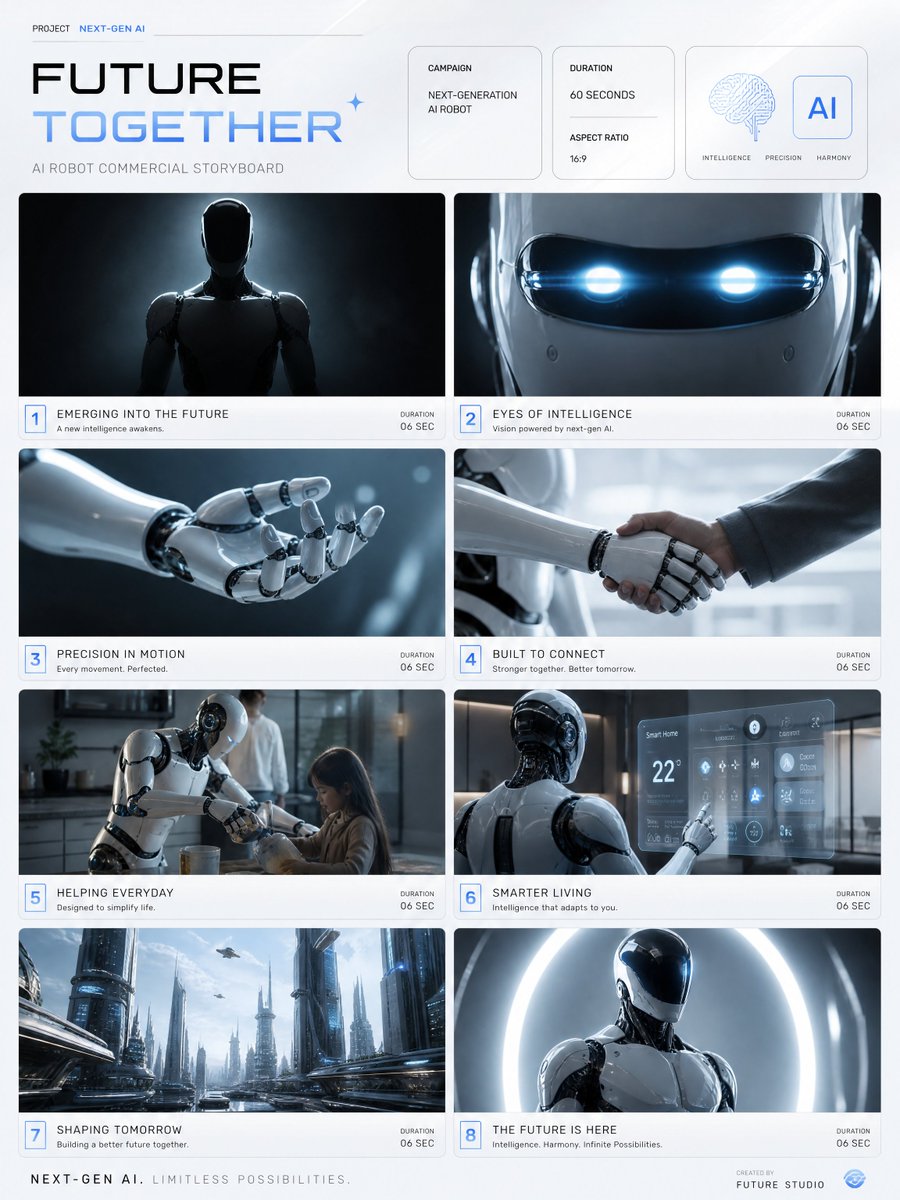 Next-Gen AI Android Commercial Sequence