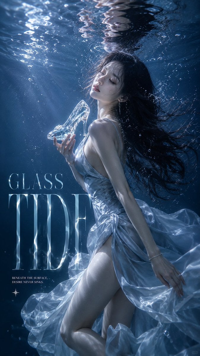 Underwater Haute Couture Editorial Poster - alternate
