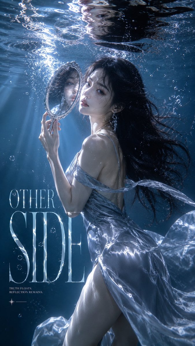 Underwater Haute Couture Editorial Poster - alternate