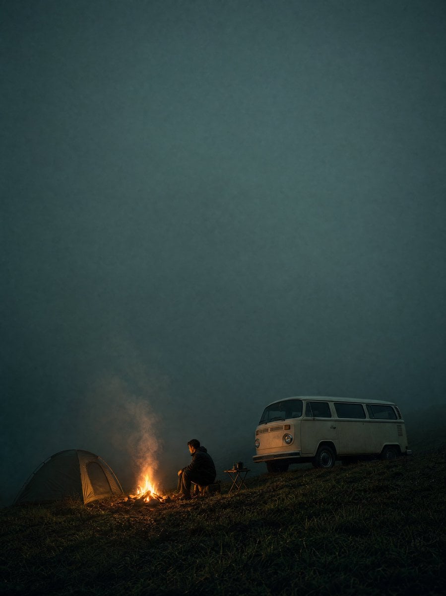 Serene Solitary Journey - alternate