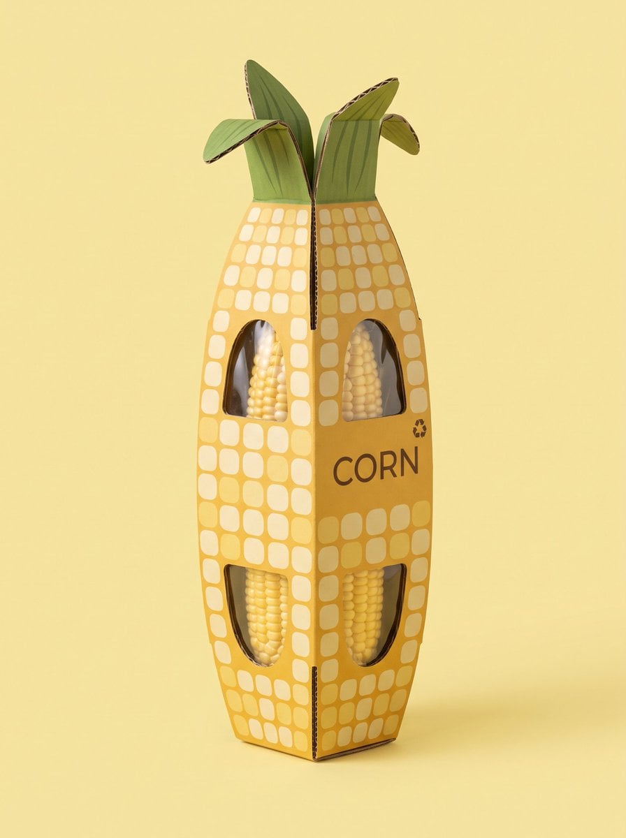 Custom Sculptural Eco-Packaging Design Mockup - alternate