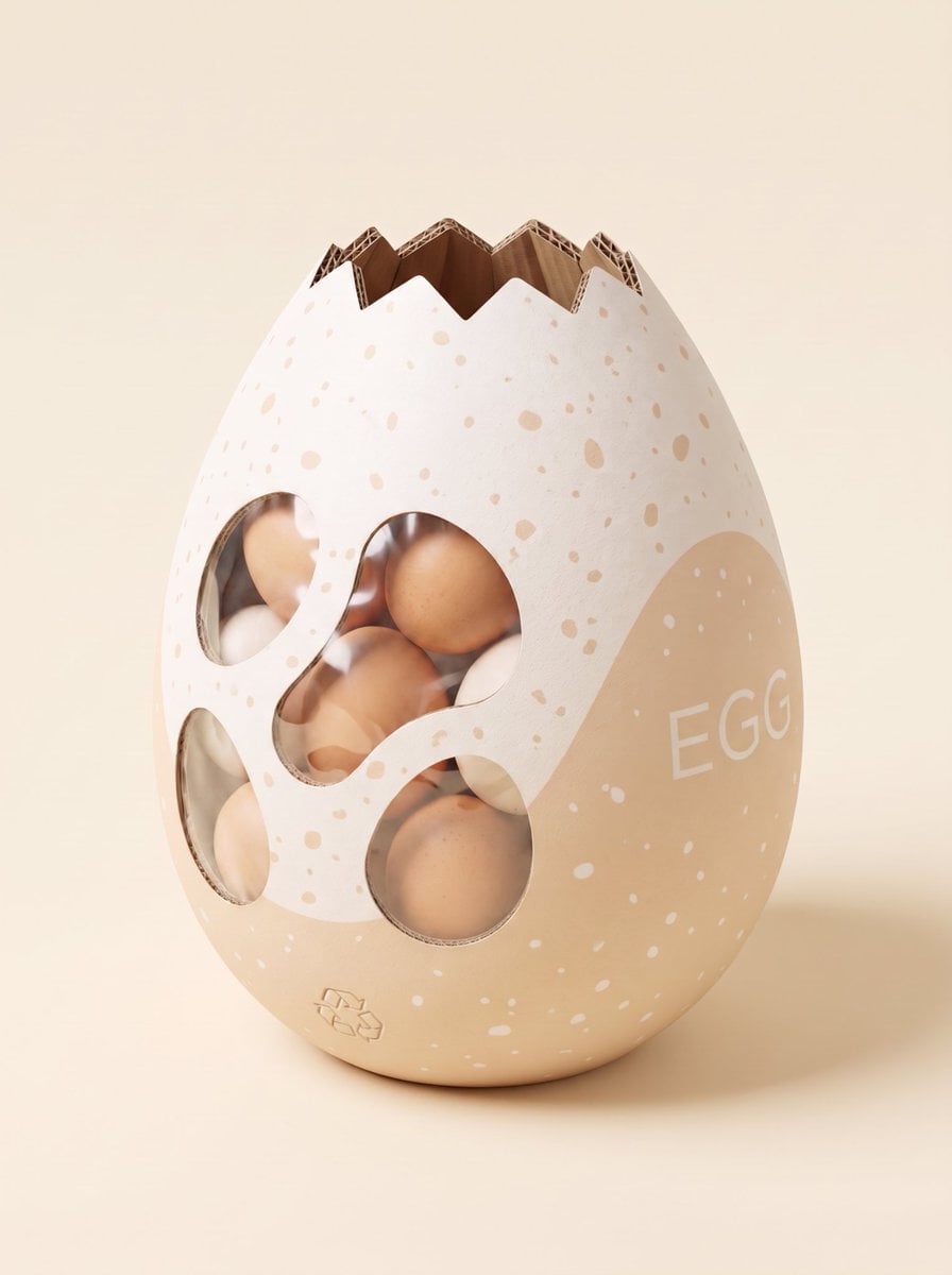 Custom Sculptural Eco-Packaging Design Mockup - alternate