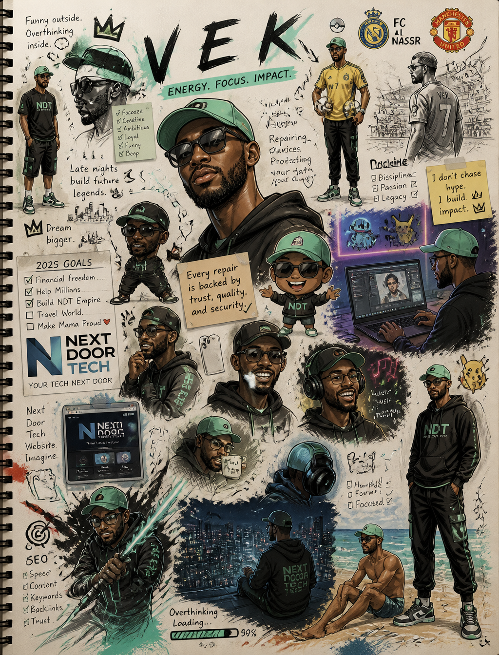 Creative Multiverse Sketchbook of V E K