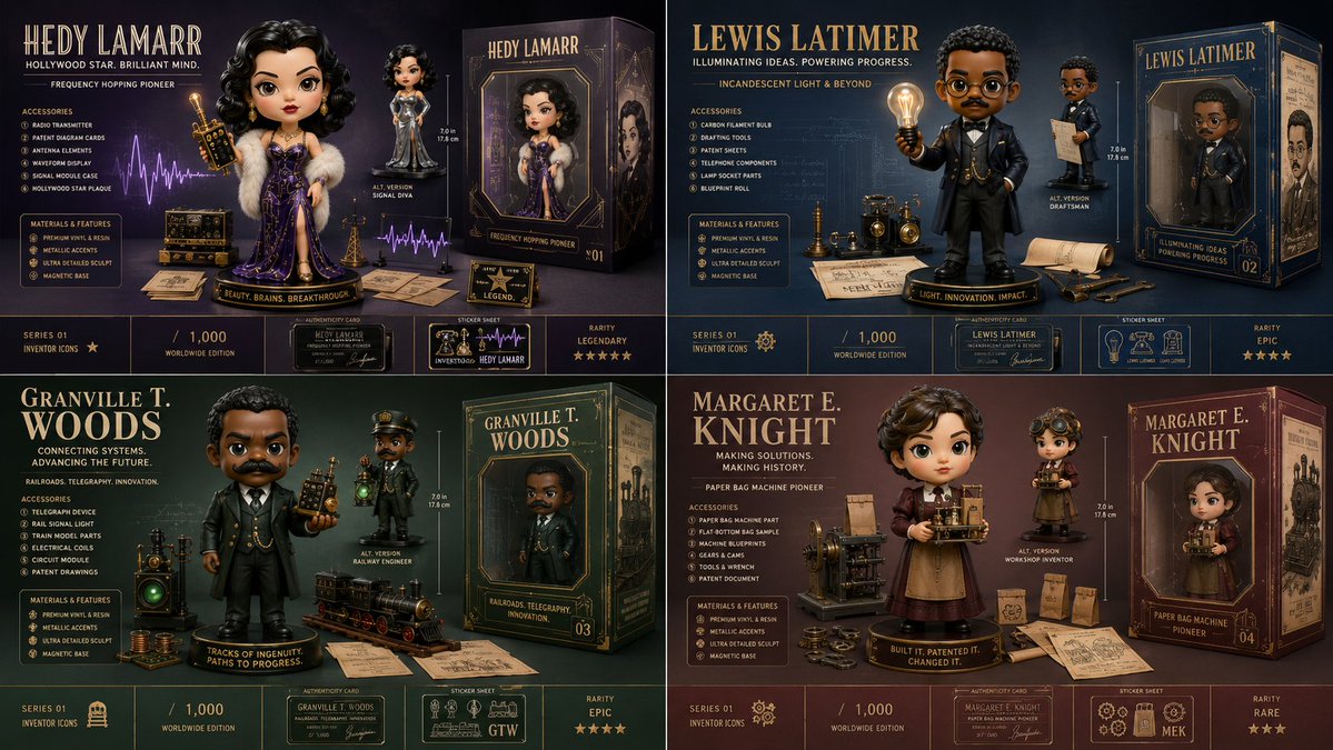Underrated Inventors Designer Toy Collection