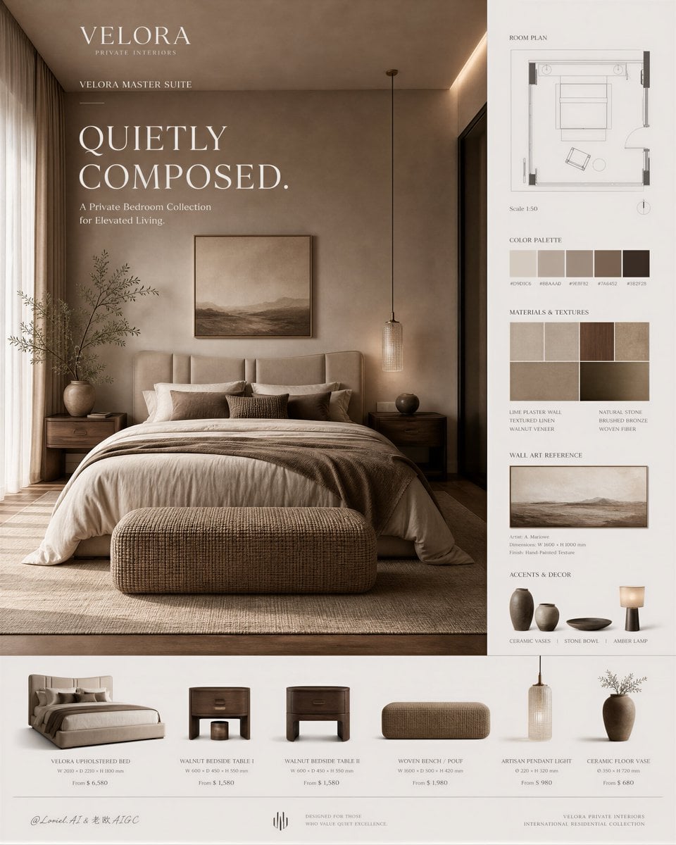 Ultra-Premium Editorial Master Suite Presentation Board - alternate
