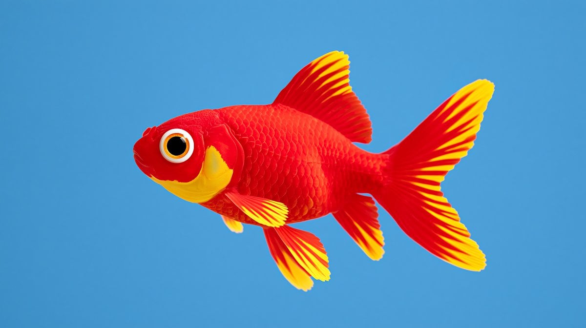 Gilded Gaze: Macro Goldfish Detail - alternate