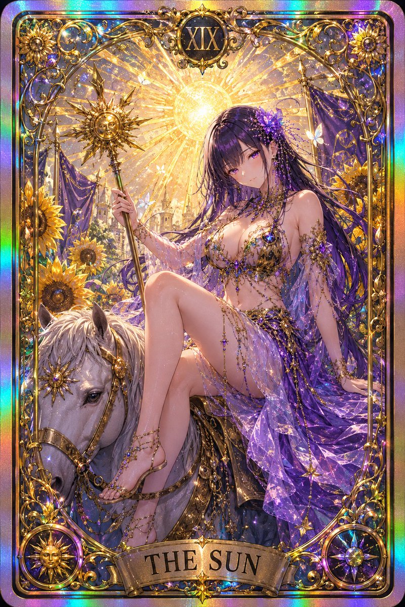 Holographic Gothic Tarot Card Series
