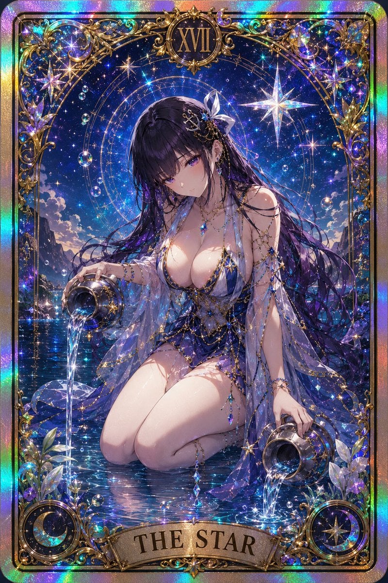 Holographic Gothic Tarot Card Series - alternate