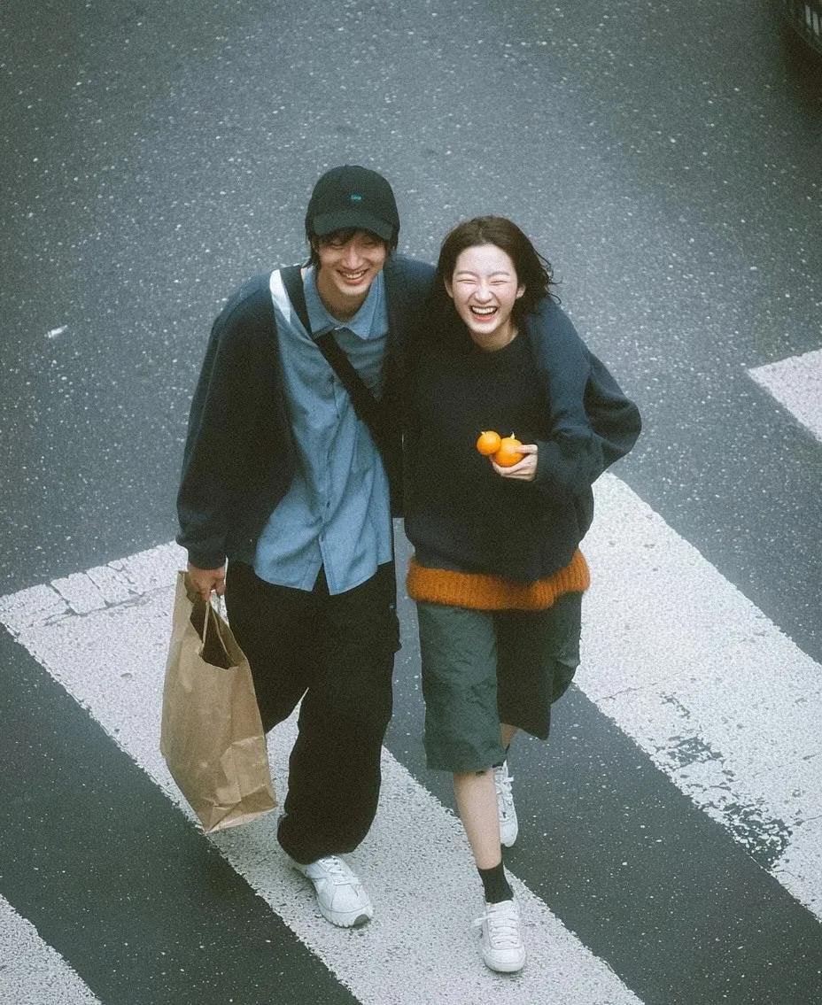 Urban Romance: Overhead Crossing Shot - alternate