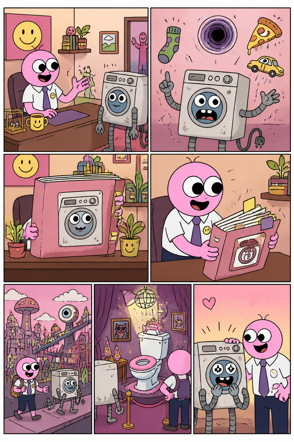 Surreal Happiness Agency Comic Strip
