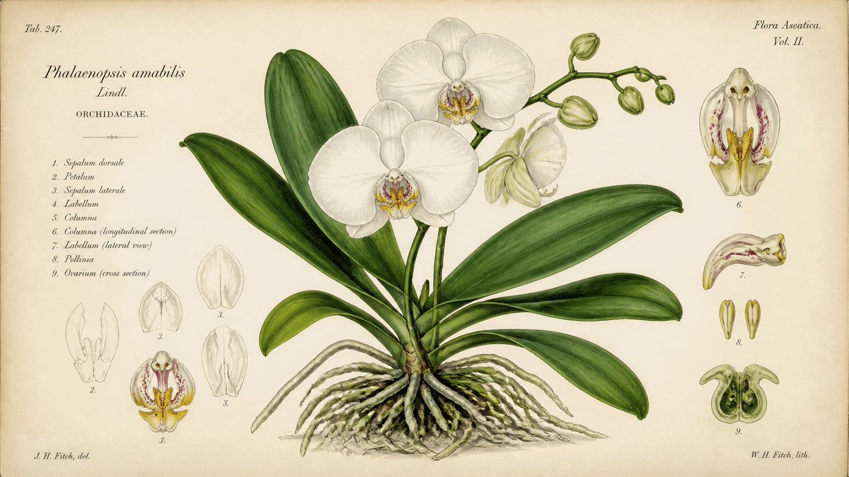 Vintage Naturalist Botanical Study