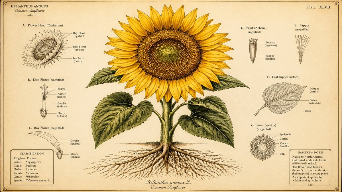 Vintage Naturalist Botanical Study - alternate