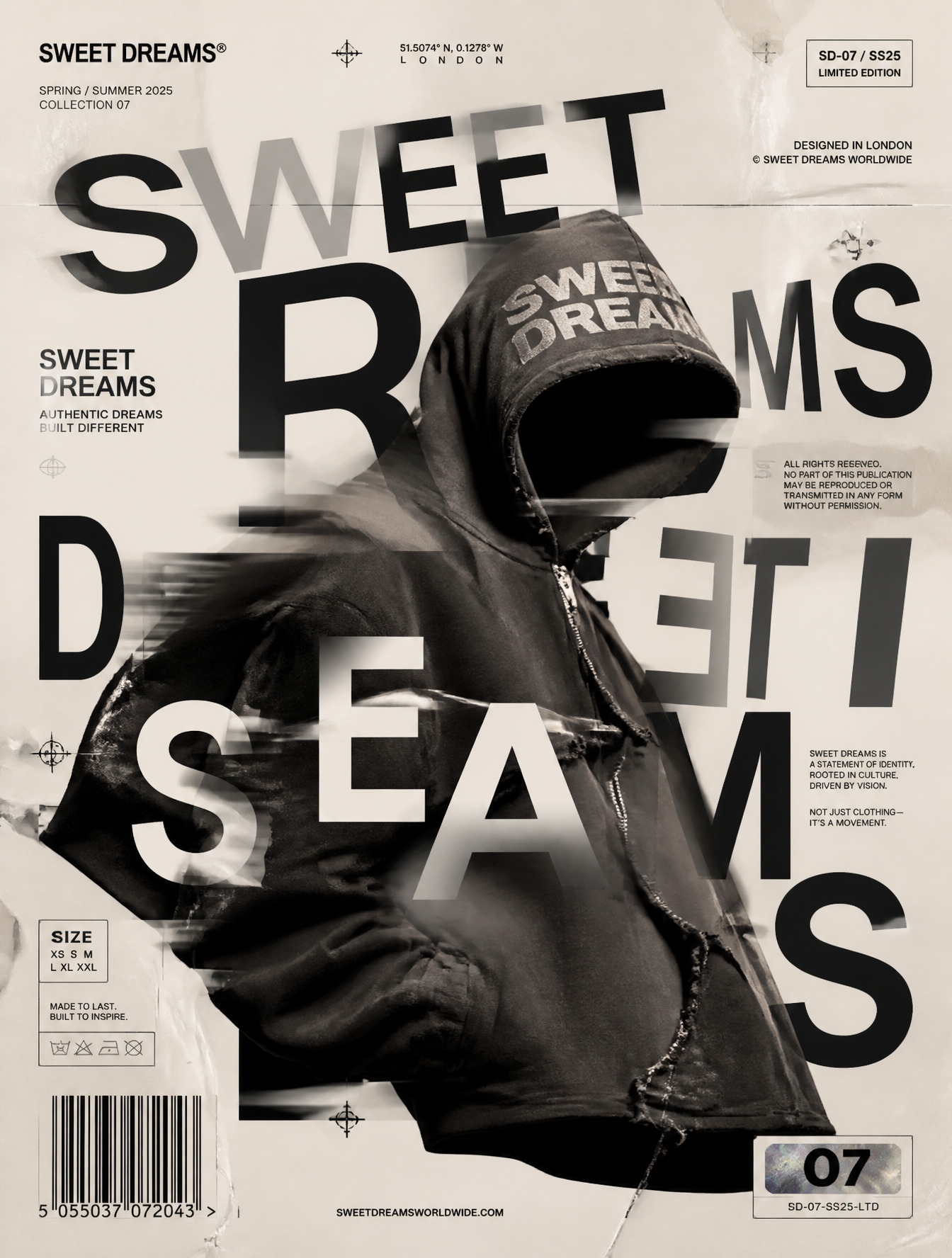 Avant-Garde Luxury Typography Fashion Poster