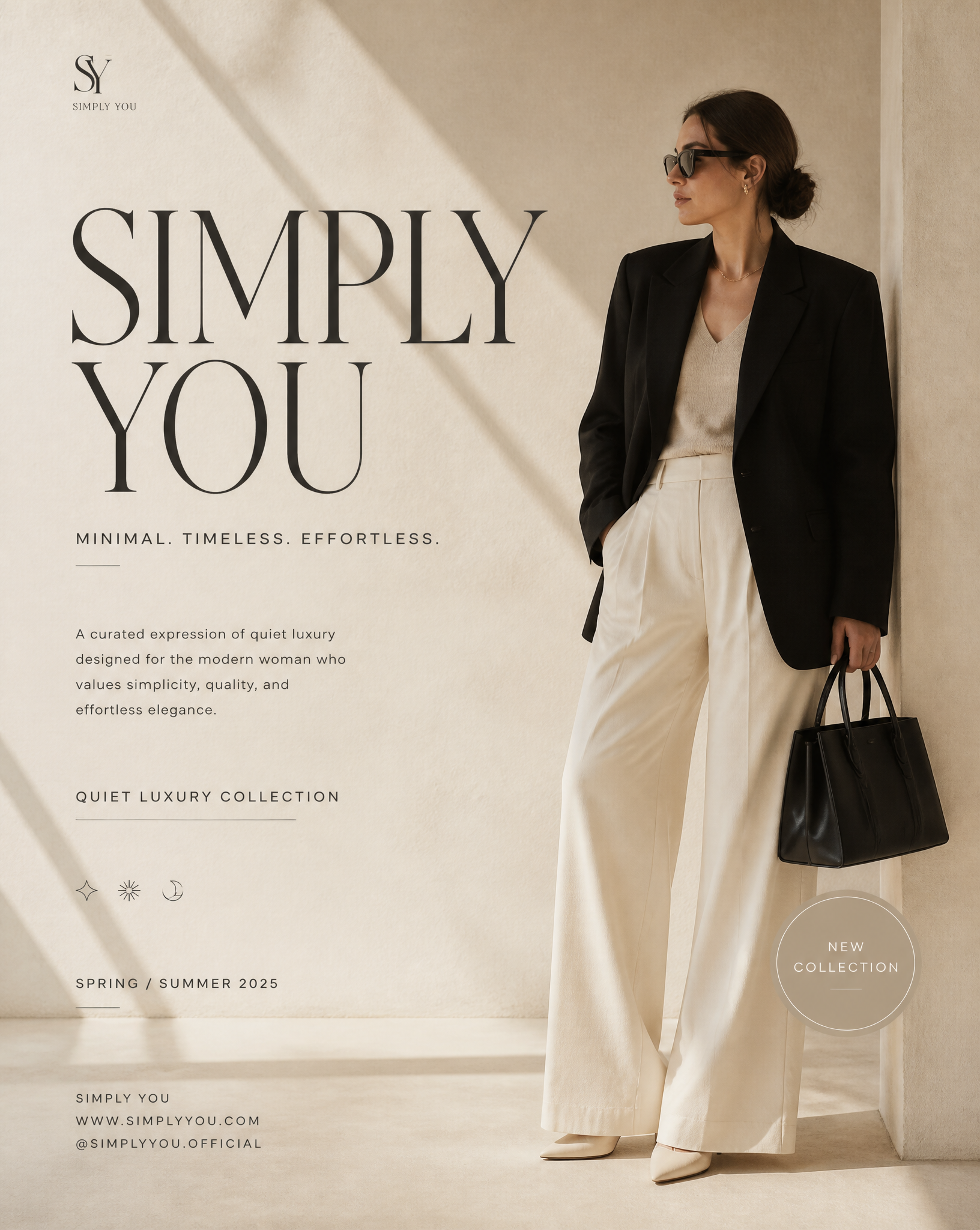 Scandinavian Quiet Luxury Editorial Poster