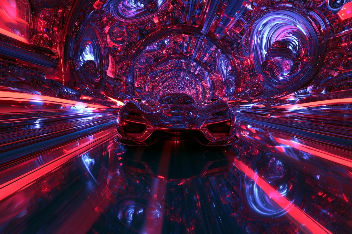 Electric Fractal Mirroring - alternate