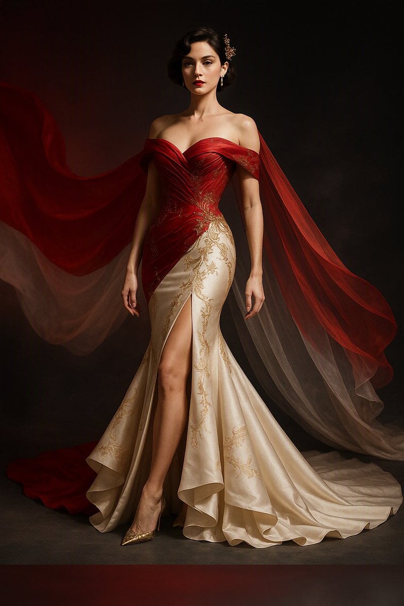 Scarlet Freedom: Indonesian Haute Couture Editorial - alternate