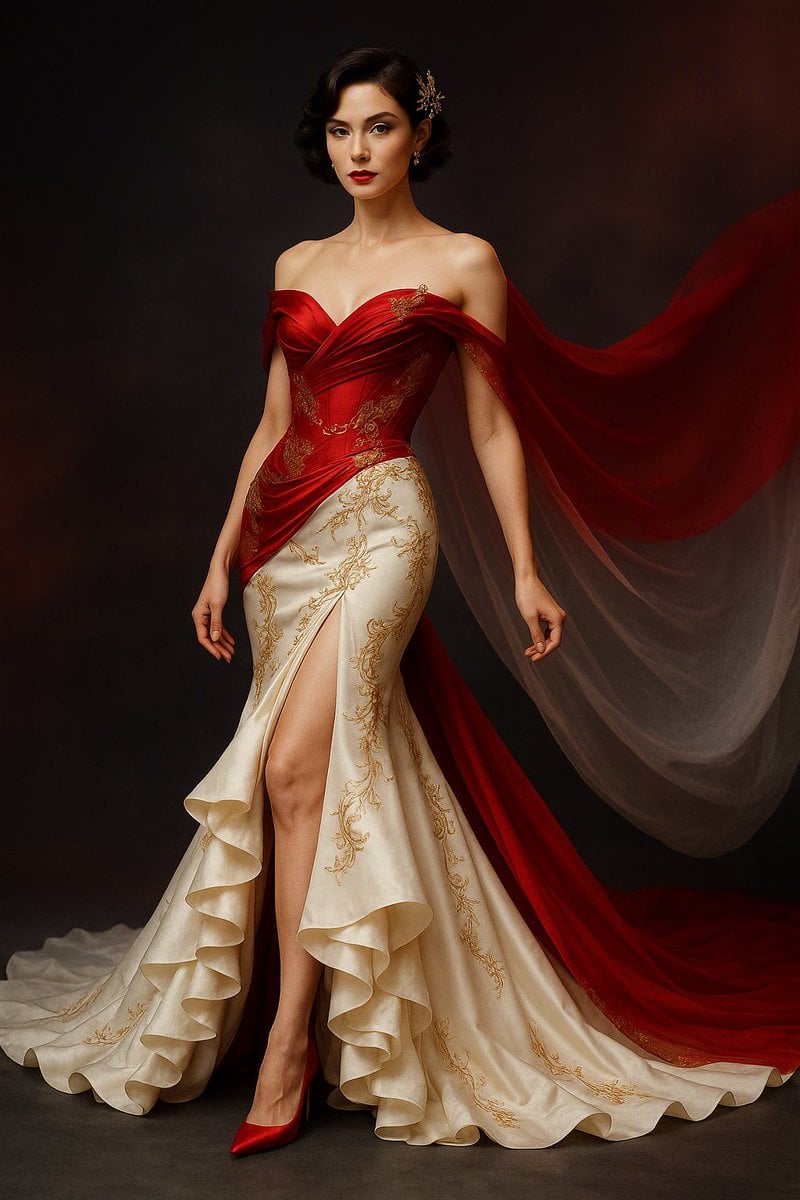 Scarlet Freedom: Indonesian Haute Couture Editorial - alternate