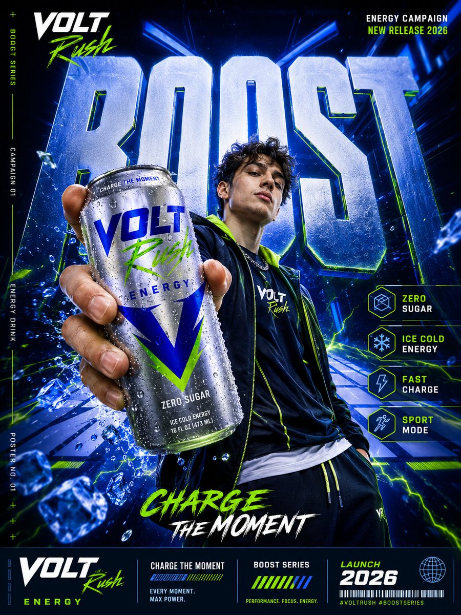 Hyper-Perspective Commercial Product Poster