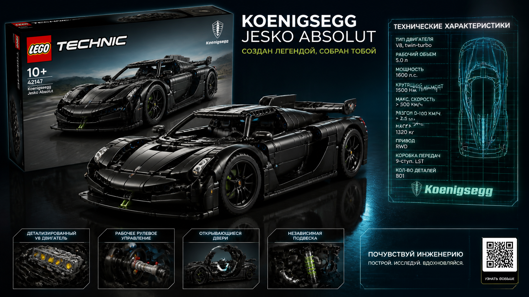 Lego Technic Automotive Product Poster