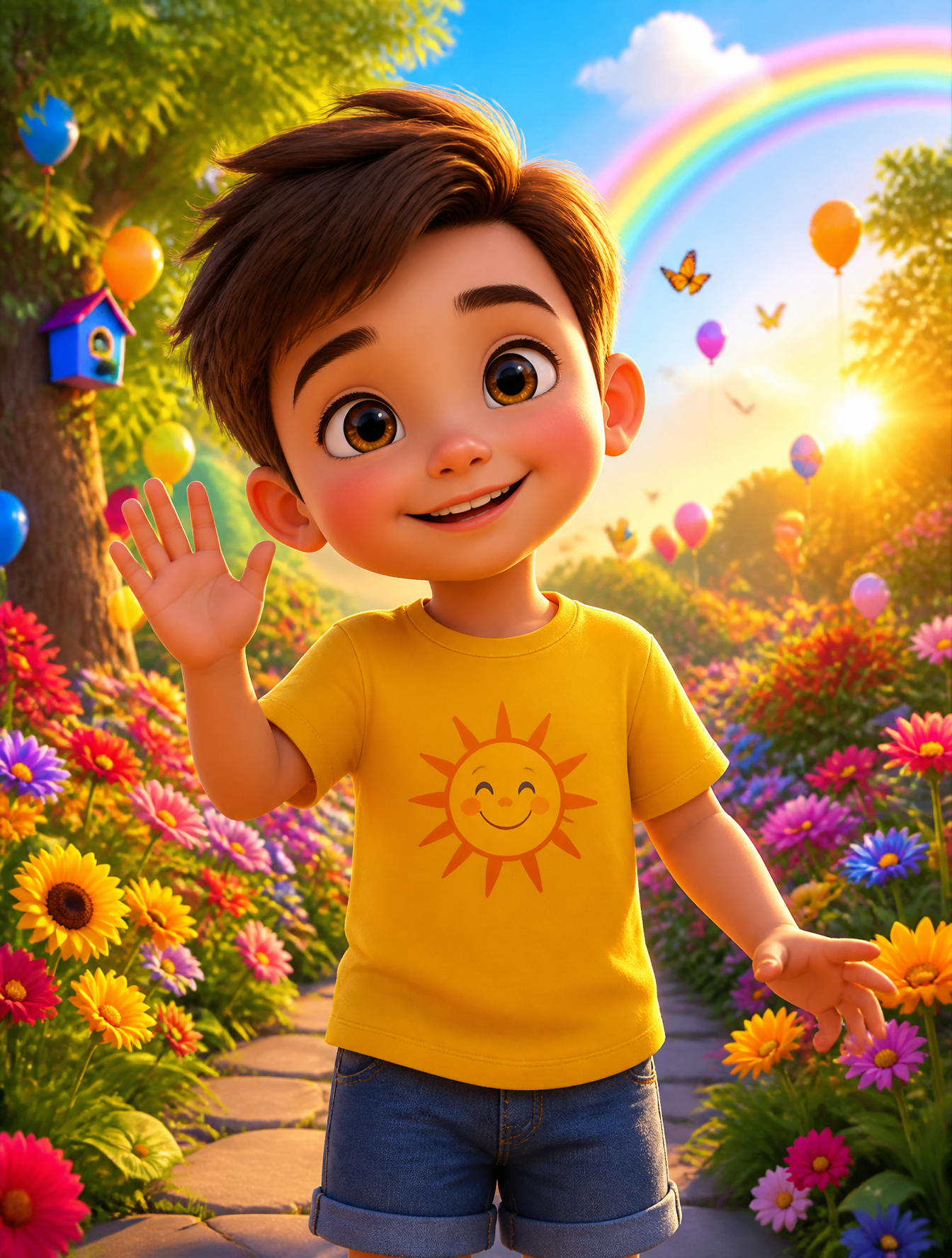 Magical Garden Child Animation