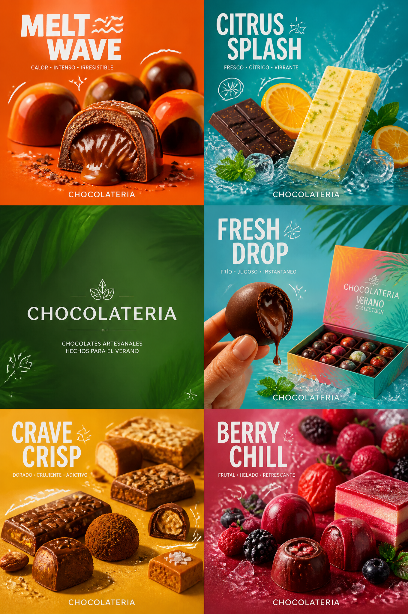 Gourmet Summer Chocolate Thermal Contrast Campaign