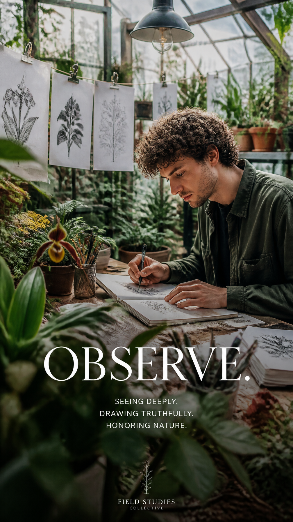 The Botanical Artist's Greenhouse Studio