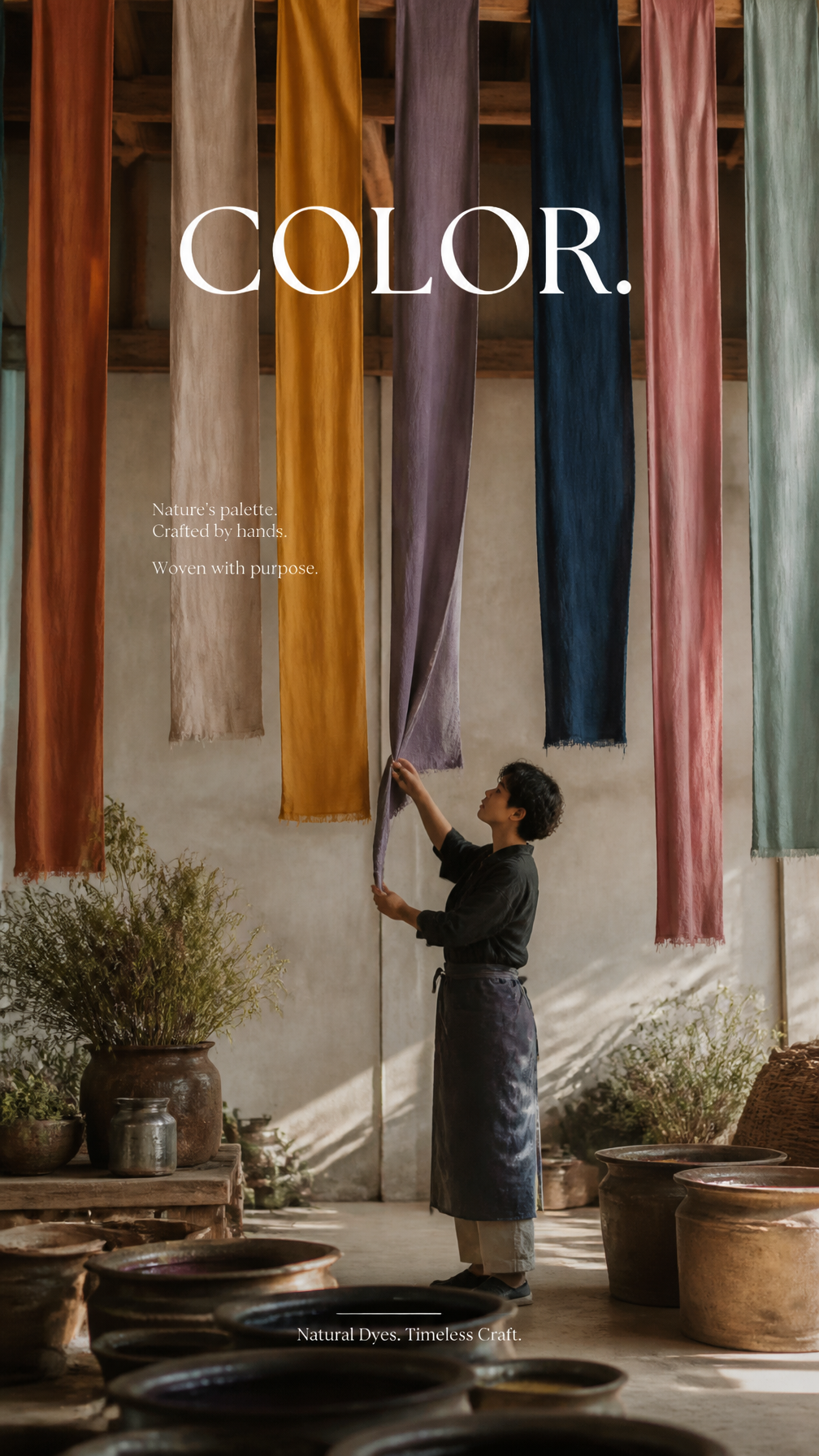 Artisanal Textile Dyeing Studio Campaign
