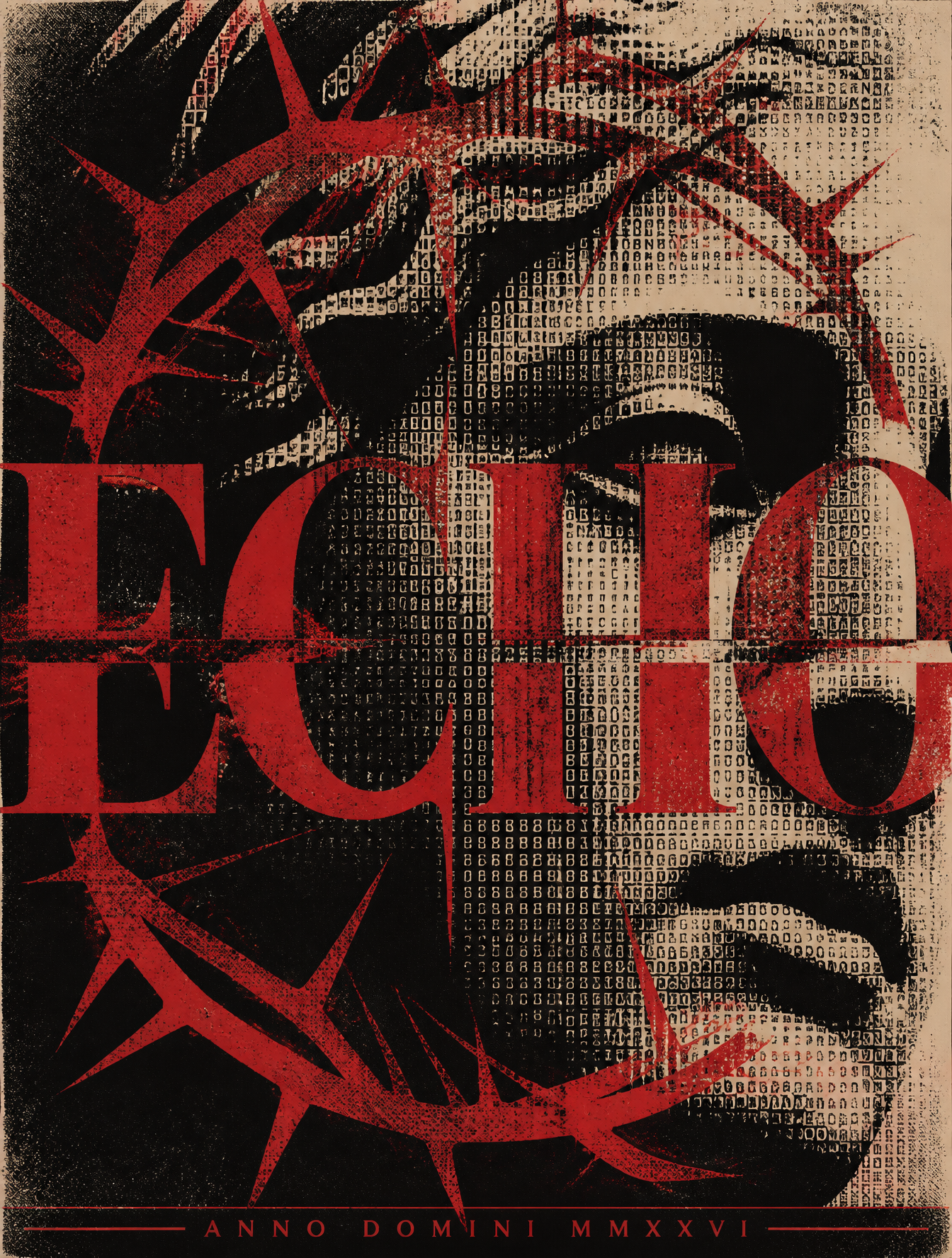 Dark Academia Neo-Classical Brutalist Poster