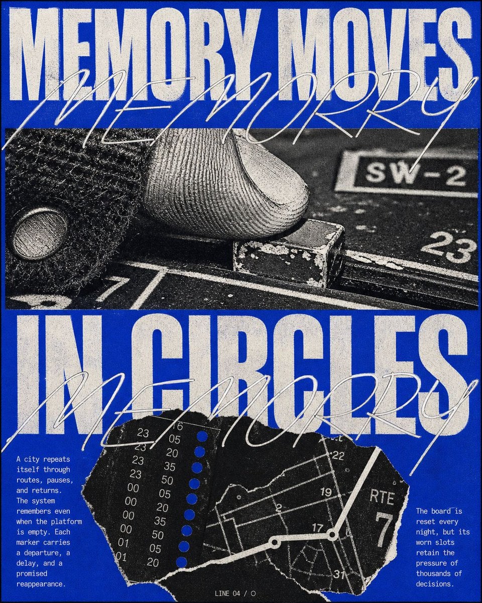 Cobalt Xerox Experimental Signal Poster
