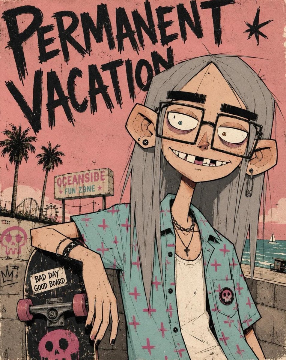 Stylized 2D Alternative Character Portrait - alternate