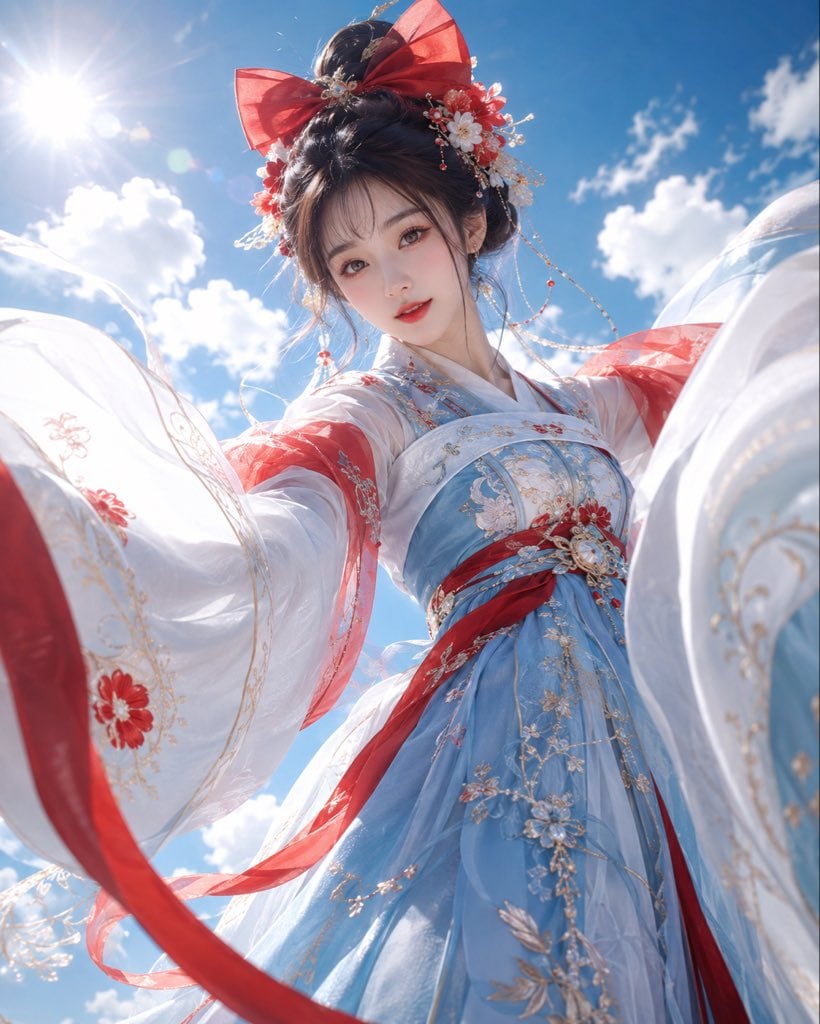 Oriental Fantasy Princess in Modern Hanfu - alternate