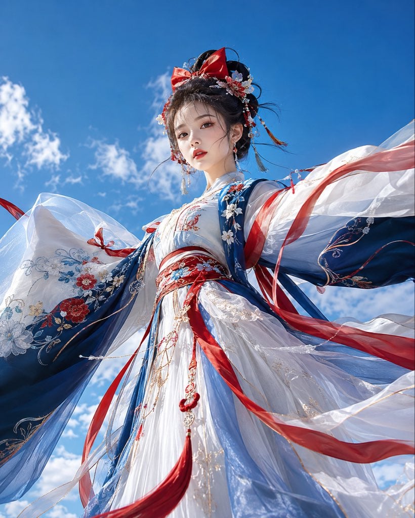 Oriental Fantasy Princess in Modern Hanfu - alternate