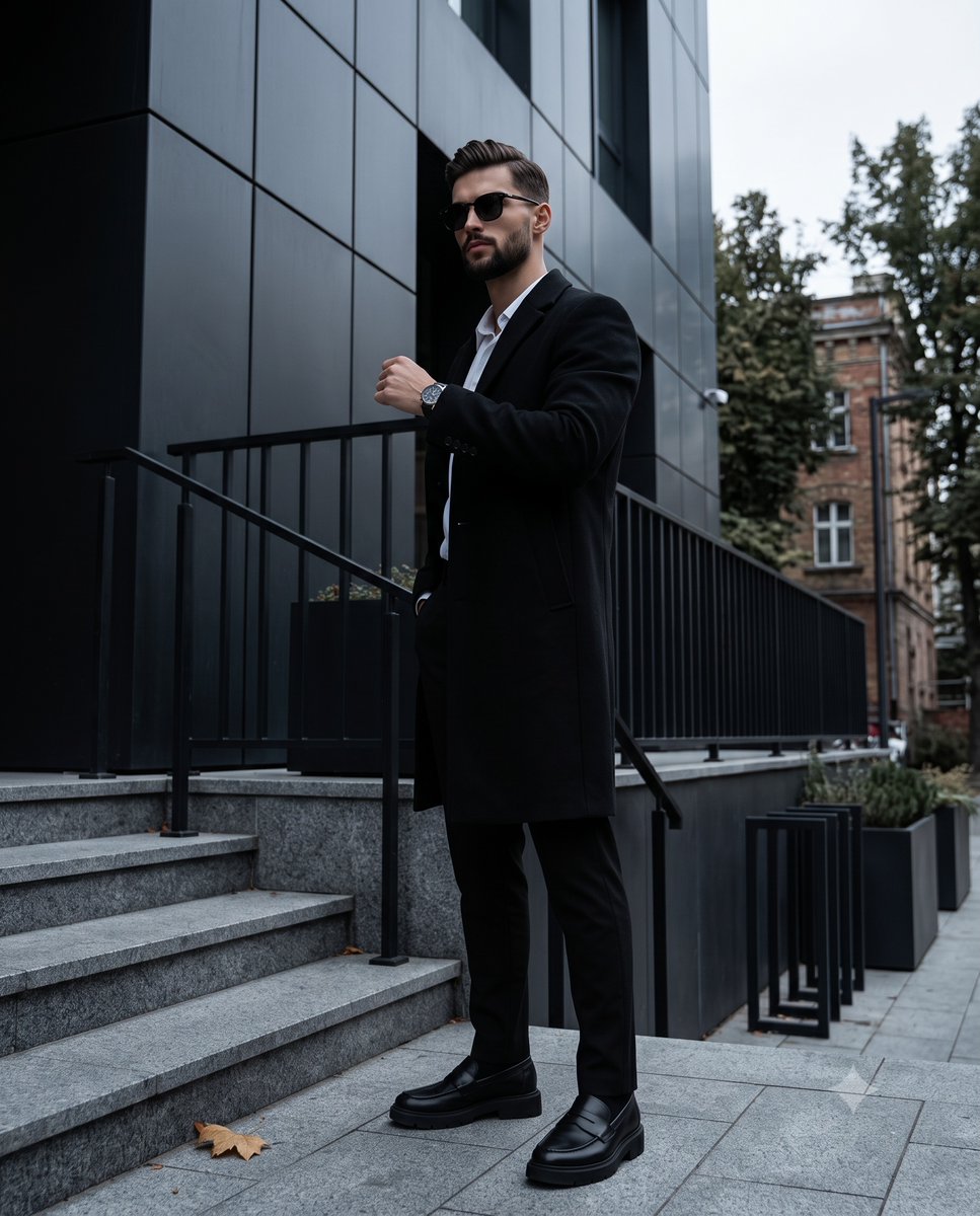 Urban Dark Academia Male Portrait
