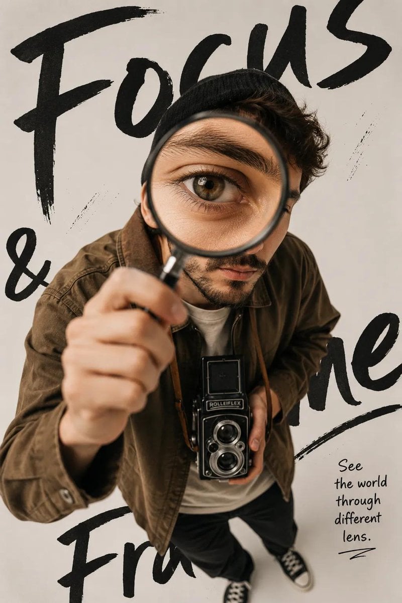 Avant-Garde Magnified Streetwear Editorial